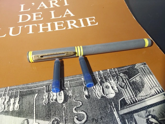 Stylo Plume Waterman Forum - Modèle Années 80/90, Chrome, à Cartouches, Occasion