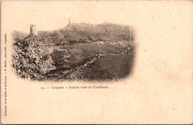 Carte Postale Ancienne CPA 23 - Crozant Les Ruines (Creuse) - Années 1900