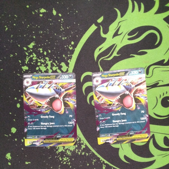 Carte Pokémon Méga-Sharpedo EX 061/094 Me2 – Flammes Fantasmagoriques - Collection