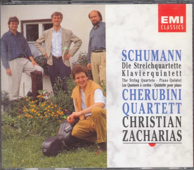 SCHUMANN - 3 String Quartets / Piano Quintet - ZACHARIAS / CHERUBINI QUARTET 2CD