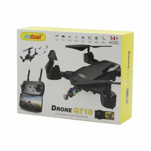 Mini Drone Quadcopter Pliable Avec Caméra Télécommande Wifi Q718