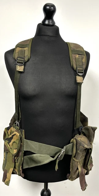 BRITISH MILITARY WOODLAND DPM Camouflage Custom Webbing Rig System £59. ...