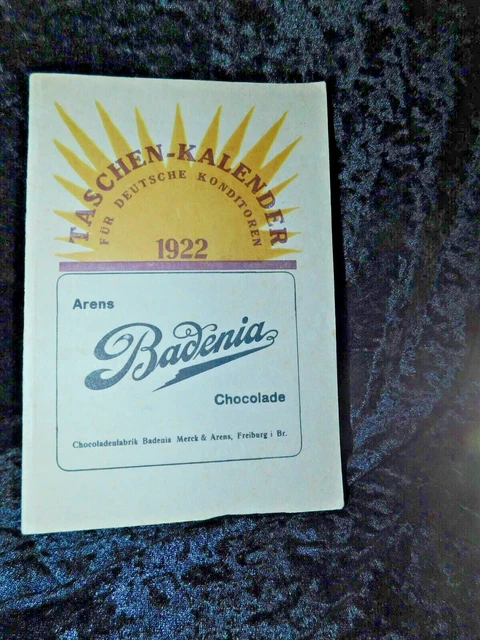 konvolut taschenkalender bäcker u, konditoren 1922 u.2x rezeptbuch -feinbackwar