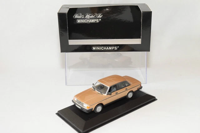 . Minichamps Volvo 240Gl 240 Gl 1986 Metallic Gold Mint Boxed
