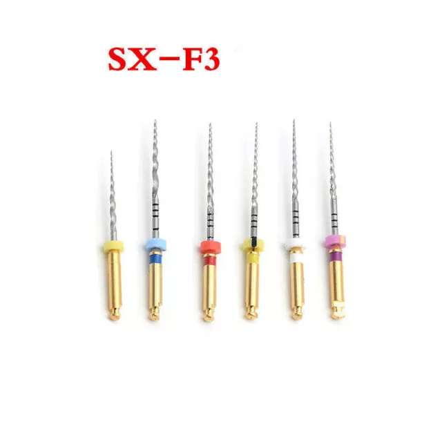 6Pcs/Pack Dental 25/21/31MM Universal Endo Niti File Rotary Assort SX-F3 F1 S1