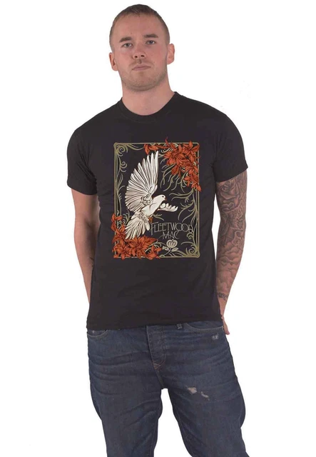 Fleetwood Mac T Shirt Dove Band Logo new Official Unisex Black
