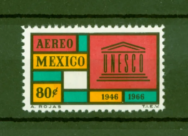 Mexico 1966 - 20 Years UNESCO - Rare Teeth 10.5 - No. 1224 C - Mexico mnh