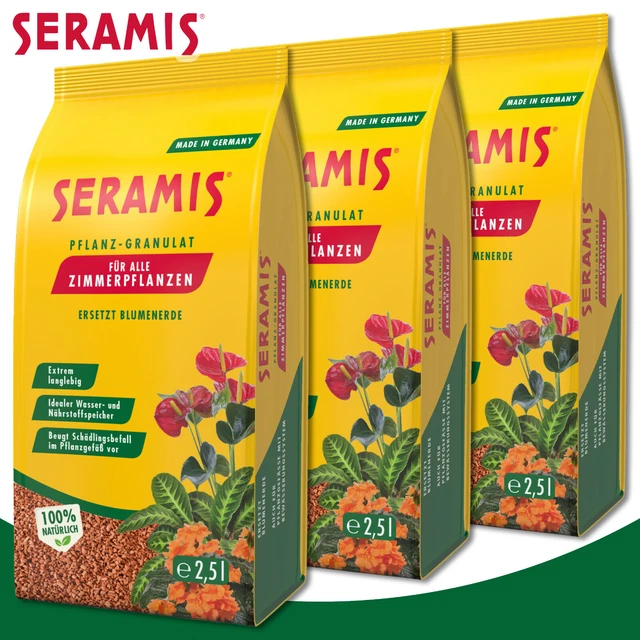 Granulés Seramis 2,5L - Billes Argile Substitut Terreau Pour Plantes Intérieur