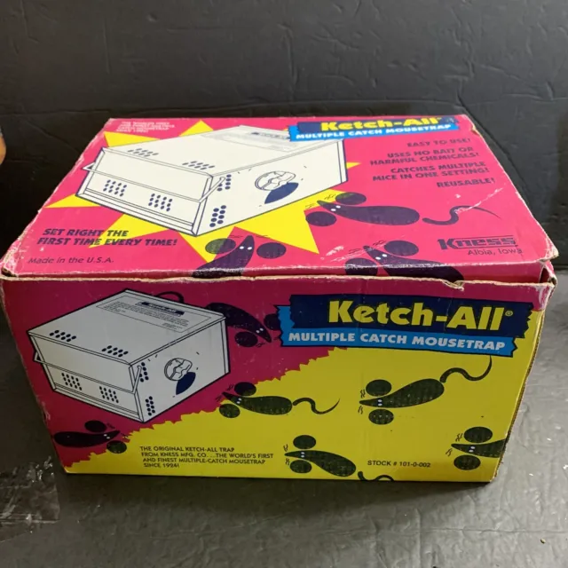 Ketch-All Multiple Catch Mousetrap Steel Lid Single Trap by Kness 101-0-002