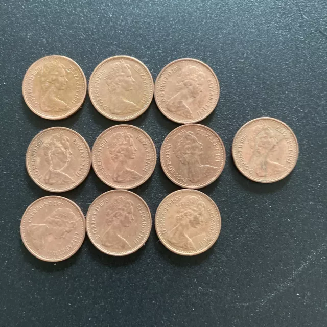 10x Half Pence Coins.