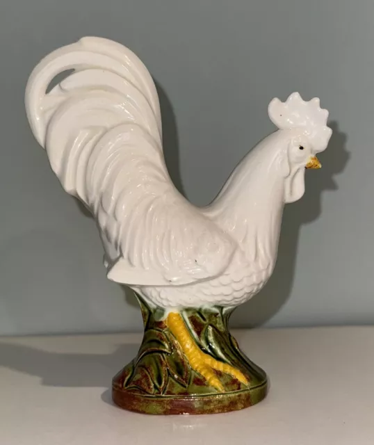 Vintage Chicken Rooster Ceramic Figurine Mold Beautiful EUC