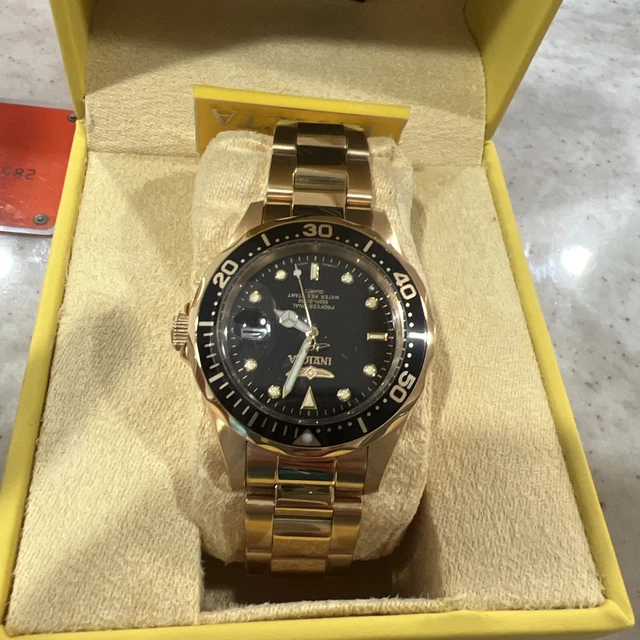 Orologio Invicta Pro Diver Quadrante Nero E Giallo Placcato Oro 8936 - Stile Subacqueo, Elegante E Sportivo