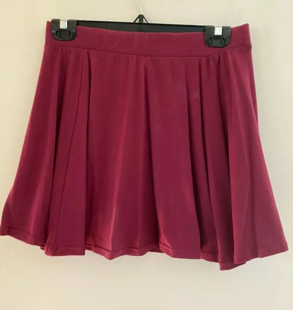 Charlotte Russe Skirt  Burgundy  Size Jr L