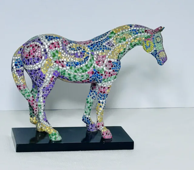 Trail Of Painted Ponies  2003 “Caballo Brillante” Mosaic Tiled Horse Figurine