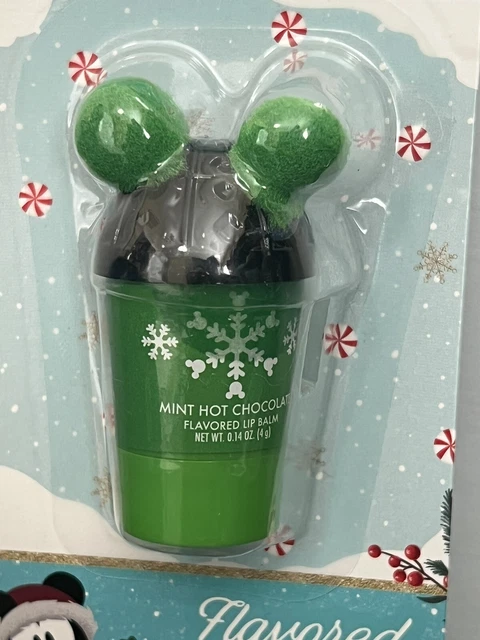 Disney Mickey Mouse Mint Hot Chocolate Flavored Lip Balm 0.14 oz Coffee Shaped 2