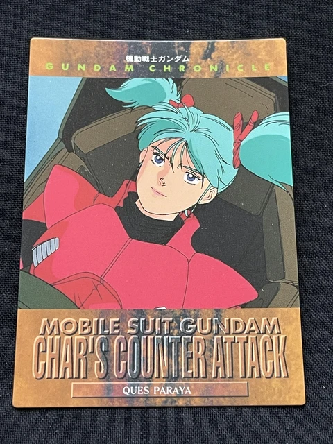 QUES PARAYA 5 Gundam CHAR'S COUNTER ATTACK Card BANDAI 1996 Japonais ...