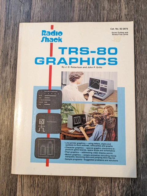 Radio Shack TRS-80 GRAPHICS Manual Vintage 1981 Intro To Graphics Cat.# 62-2073