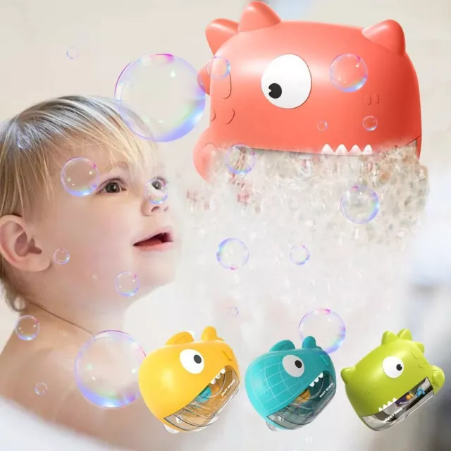 Music Baby Bath Toys Dinosaur Automatic Bubble Maker Toys Cute Bubble Machine