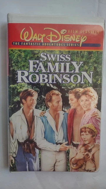VHS VIDEO CASSETTE Movie Walt DISNEY Swiss Family Robinson White ...