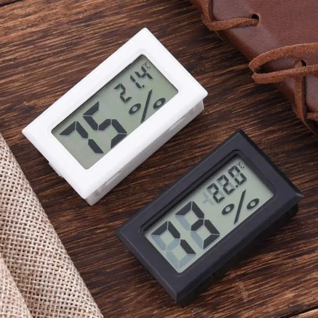 Mini medidor de temperatura digital LCD medidor de humedad termómetro higrómetro