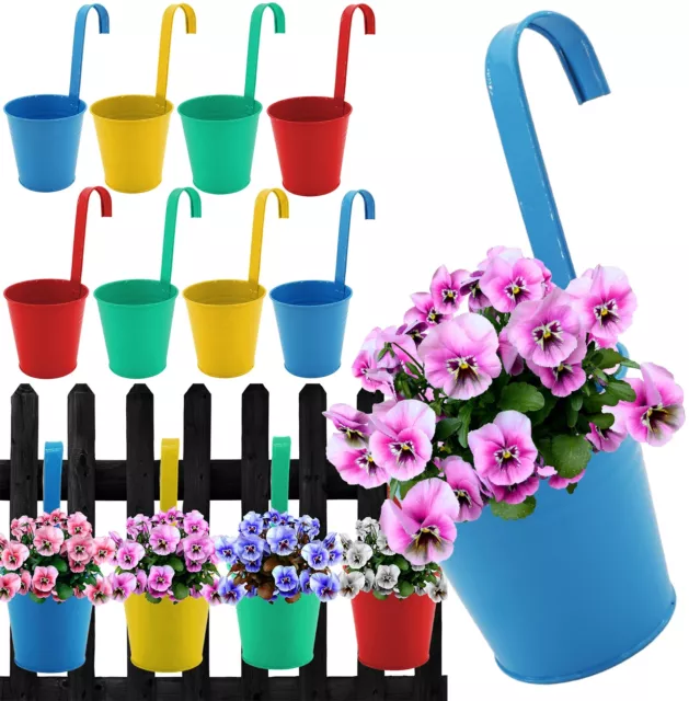 Hängetopf bunt Kräutertopf Blumentopf Hängetöpfe Hängetöpfe Balkon Topf Hänger