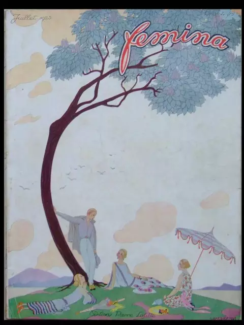 Femina 1923 - French Fashion Magazine - George Barbier, Doucet, Drecoll, Premet