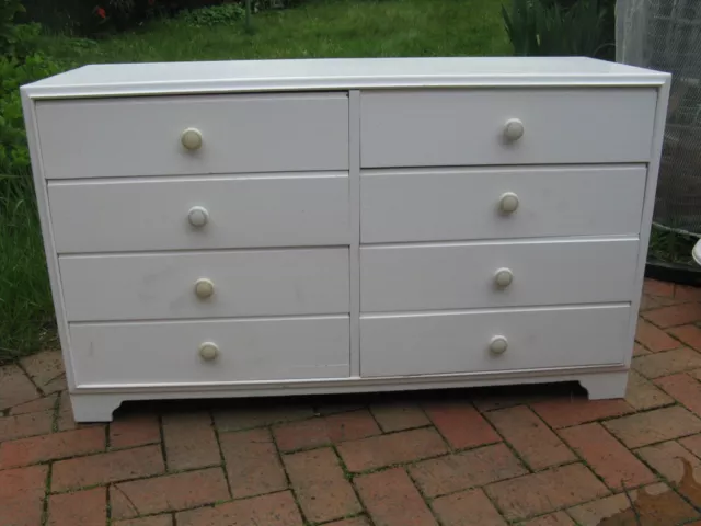 VINTAGE  RETRO 1970s  TALL BOY / LOW BOY CHEST  MADE BY MENTONE FURNITURE  .