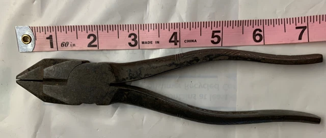 Vintage KRAEUTER Dreadnought Steel No. 2801 7" Lineman Pliers Made in USA