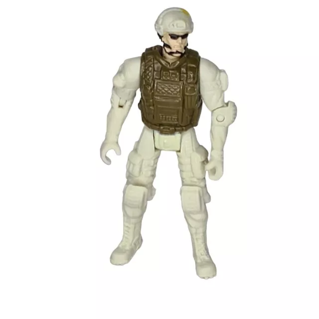 "Figura de acción militar soldado de las fuerzas especiales Chap Mei blanca marrón 4"