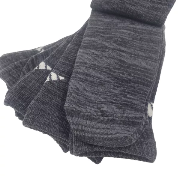 6 PAIR ADIDAS Superlite Crew Socks, Men's Shoe Size 6-12, Black / Gray ...