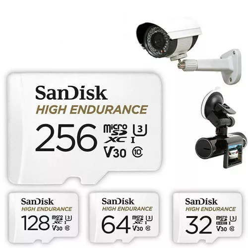 SANDISK HIGH ENDURANCE 100MB/s micro SD SDHC SDXC CARD 256GB 128GB 64GB 32GB LOT