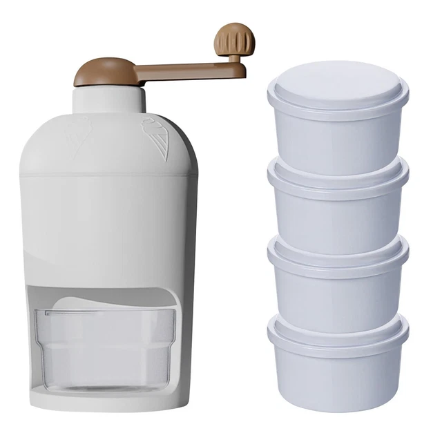 Ice Crusher Hand Crank Ice Shaver Machine for Home Slushie Maker Shaved Ice Mach