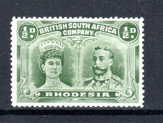 Rhodesia 1910-13 1/2d dull green SG 122 MH