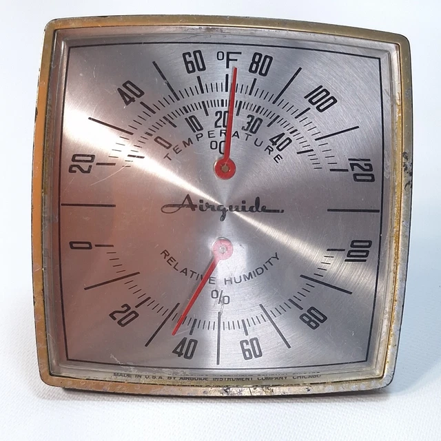 VINTAGE AIRGUIDE TEMPERATURE and Humidity Weather Station $49.99 ...
