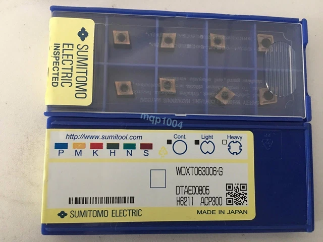 10PCS/Box SUMITOMO WDXT063006G WDXT063006-G ACP300 Carbide Inserts NEW IN BOX