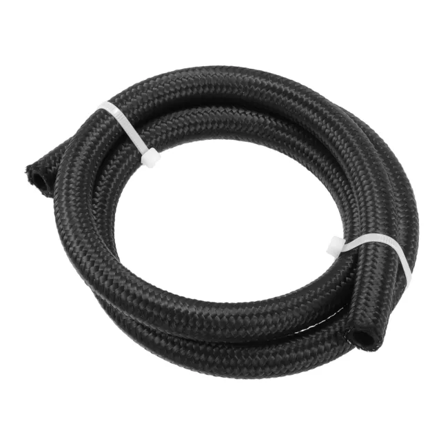 3ft Auto Carburante Tubo AN6 Universale Intrecciato Olio Gas Linea Tubo Nero