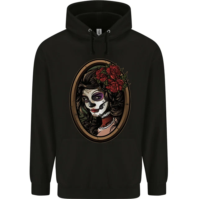 Day of the Dead La Catrina DOTD Sugar Skull Childrens Kids Hoodie