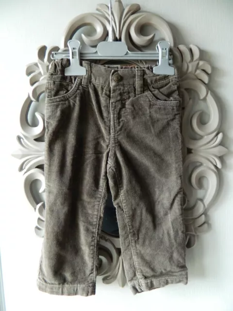 Pantalon en velours doublée bébé garçon T 18 mois "Baby Club"