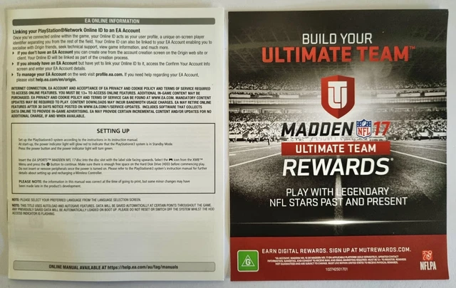 Madden NFL 17 | Sony Playstation 3 PS3 | EA Sports 3