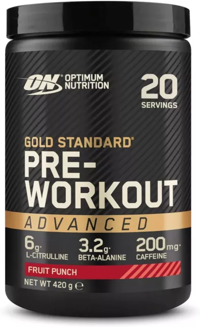 Optimum Nutrition Gold Standard Pre-Allenamento 20 Porzioni (Confezione da 1)