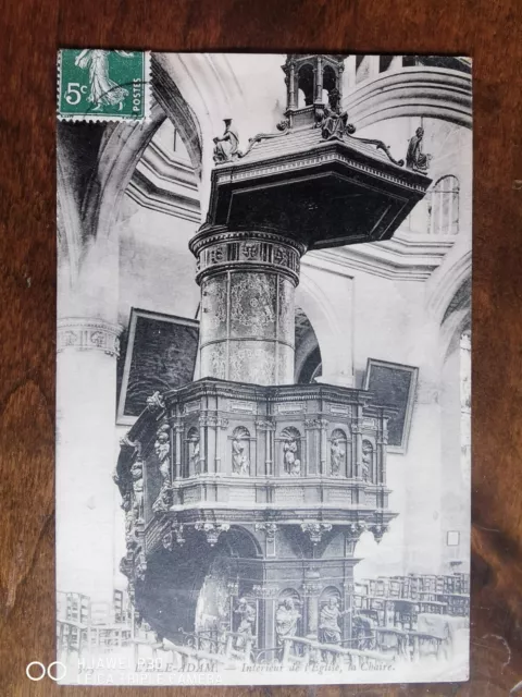 CPA - 95 - L'ISLE ADAM - Intérieur de l'Eglise, la Chaire
