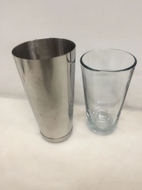 Boston Shaker komplett mit Original Mixing Glas -Edelstahl - 28oz.=828 ml.