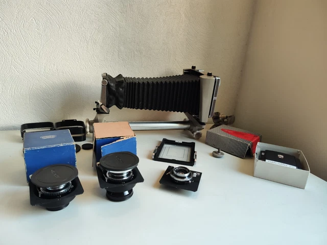 ensemble linhof kardan color 4*5 + 3 objectifs schneider kreuznach angulon