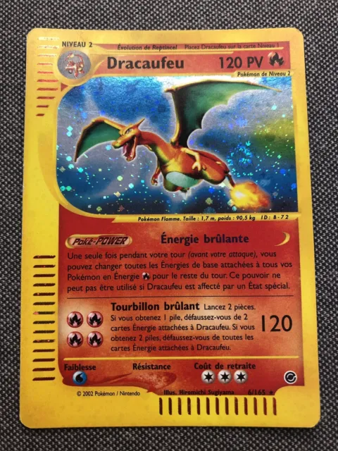 Carte Pokémon HOLO Dracaufeu 6/165 Expédition FR Wizards