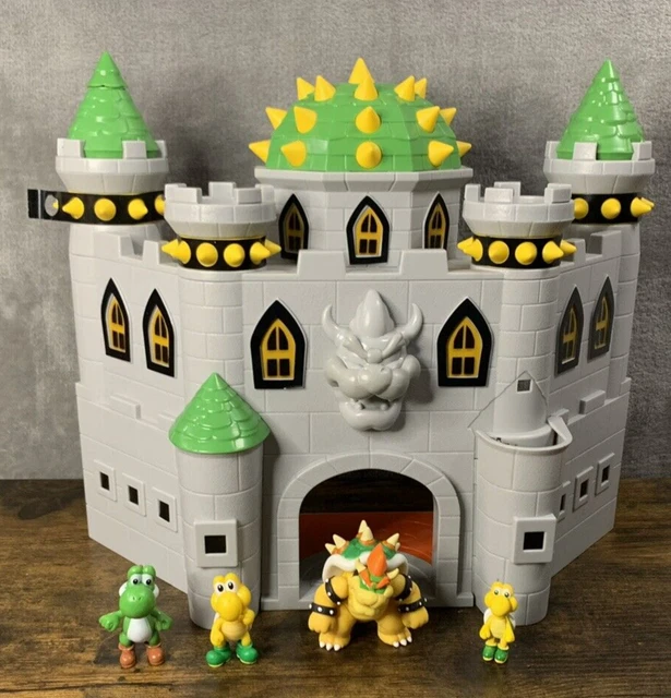 SUPER MARIO BROS Bowser Deluxe Castle Playset Figures Nintendo 2019