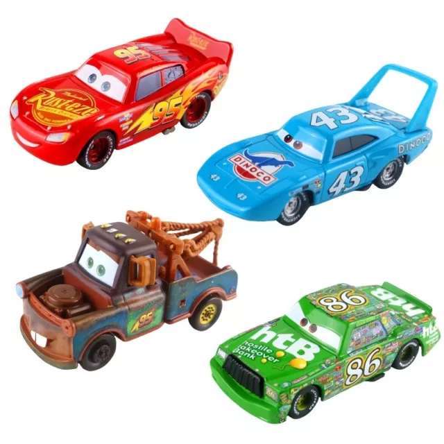 Mattel Disney Pixar Cars Mcqueen Chick Hicks DiNOco King Mater Collect Car Toys