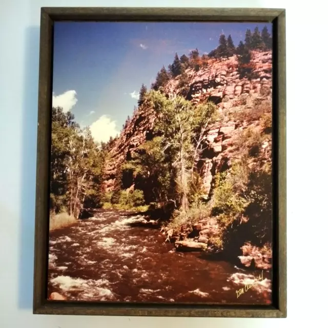 Colorado in May Frying Pan River Ektachrome Photo David Clarke 1987 Framed