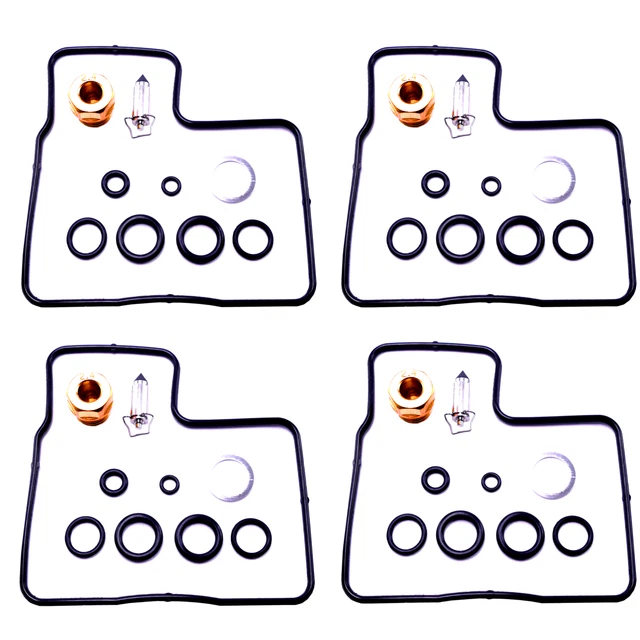 4-Pack Carburetor Rebuild Kit For Honda VF700/VF750 Motorcycles (Fits 1982-86 Models - Foto 10