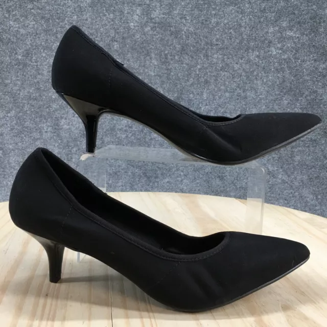 Impo Stretch Heels Womens 10 M Endora Pointed Toe Classic Pumps Black Slip On