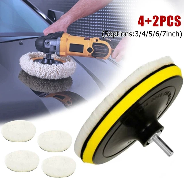 Nuovi cuscinetti lucidanti lana 5 pezzi cuscinetti lucidanti kit mocio ruota migliori